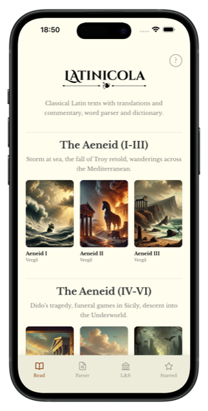 Latinicola on iPhone